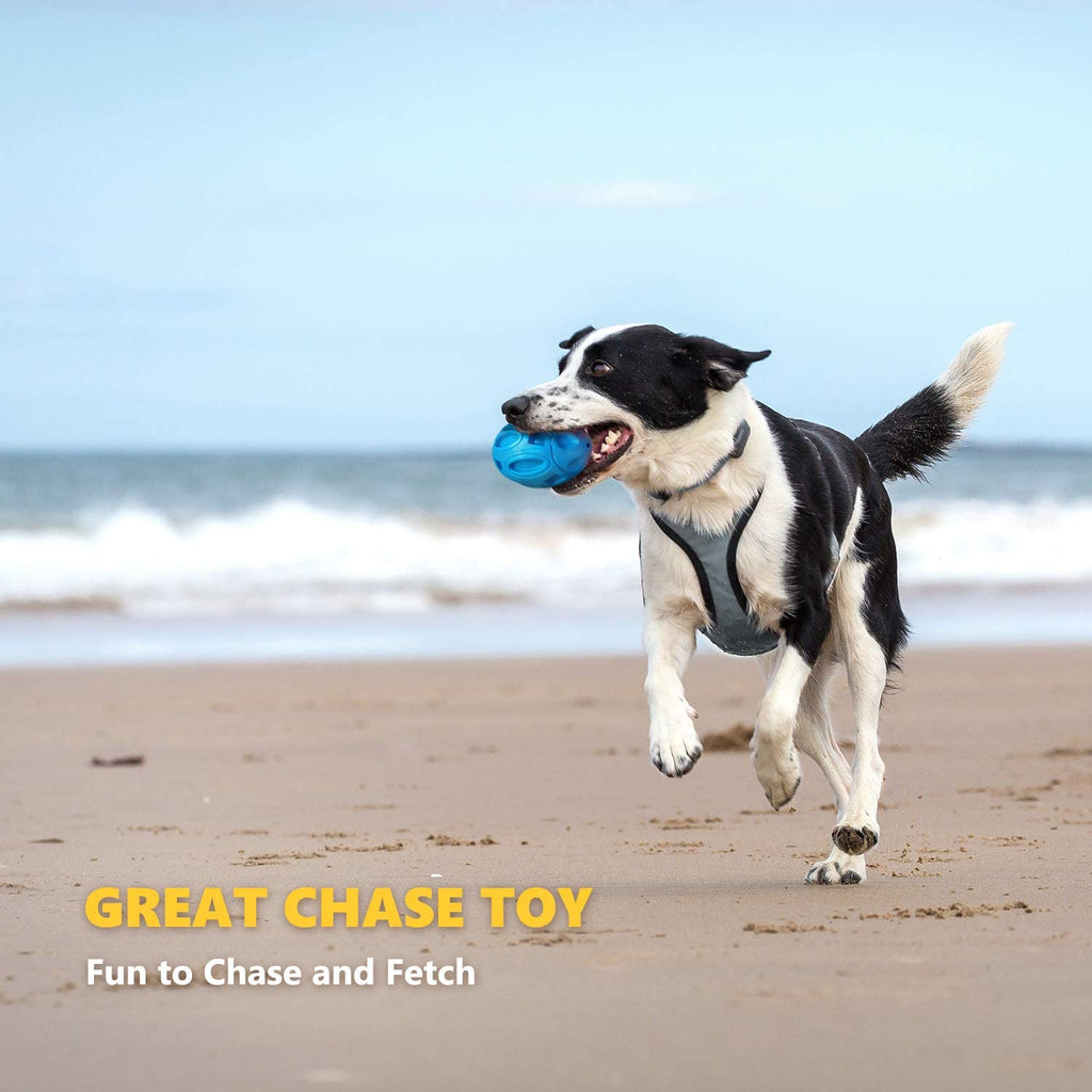 Rubber Rugby Sounding Dog Ball