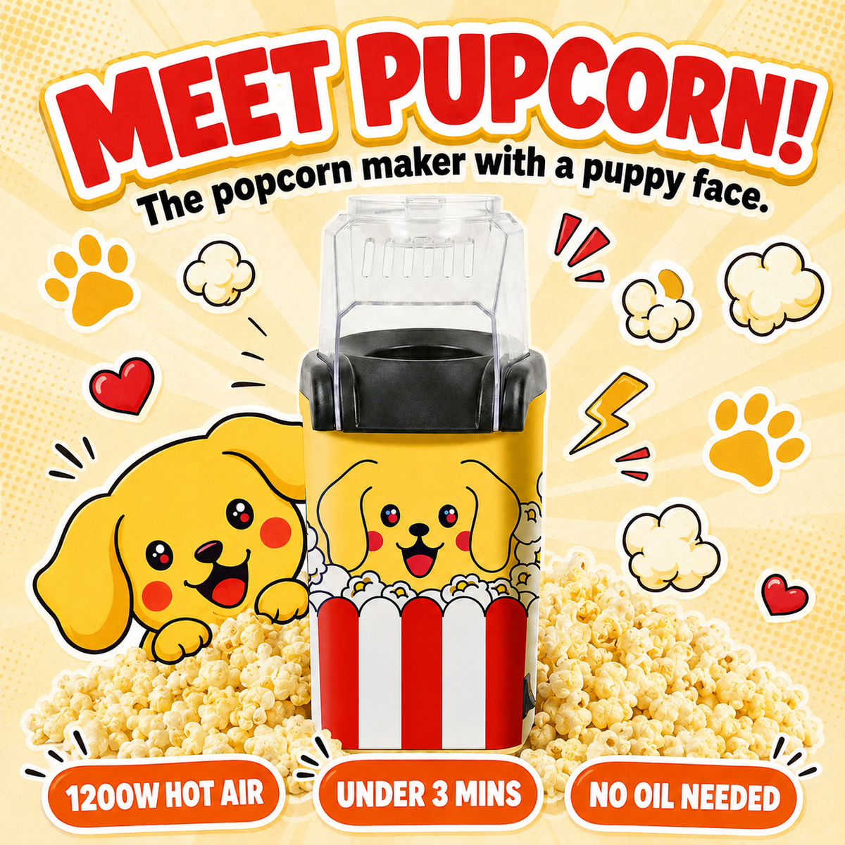 Pupcorn Popcorn Machine