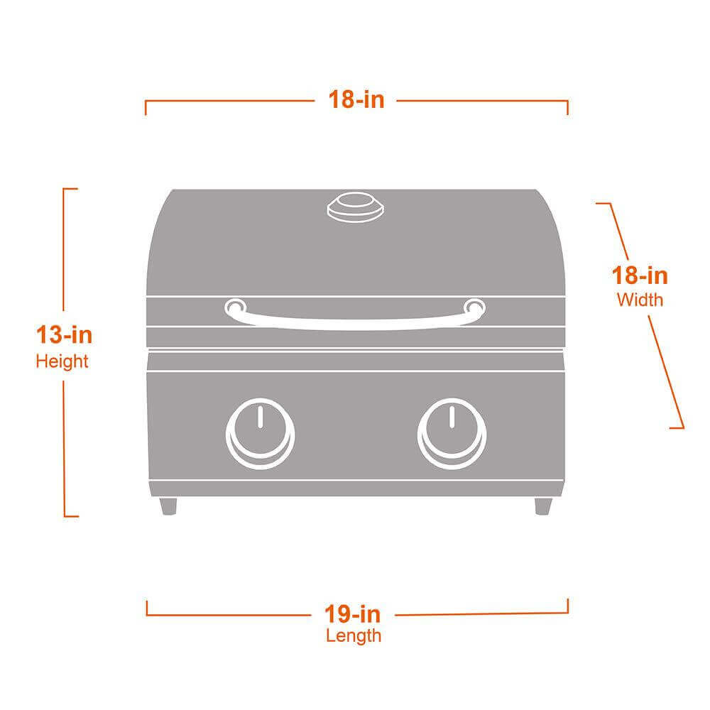 Stainless Tabletop Propane Grill