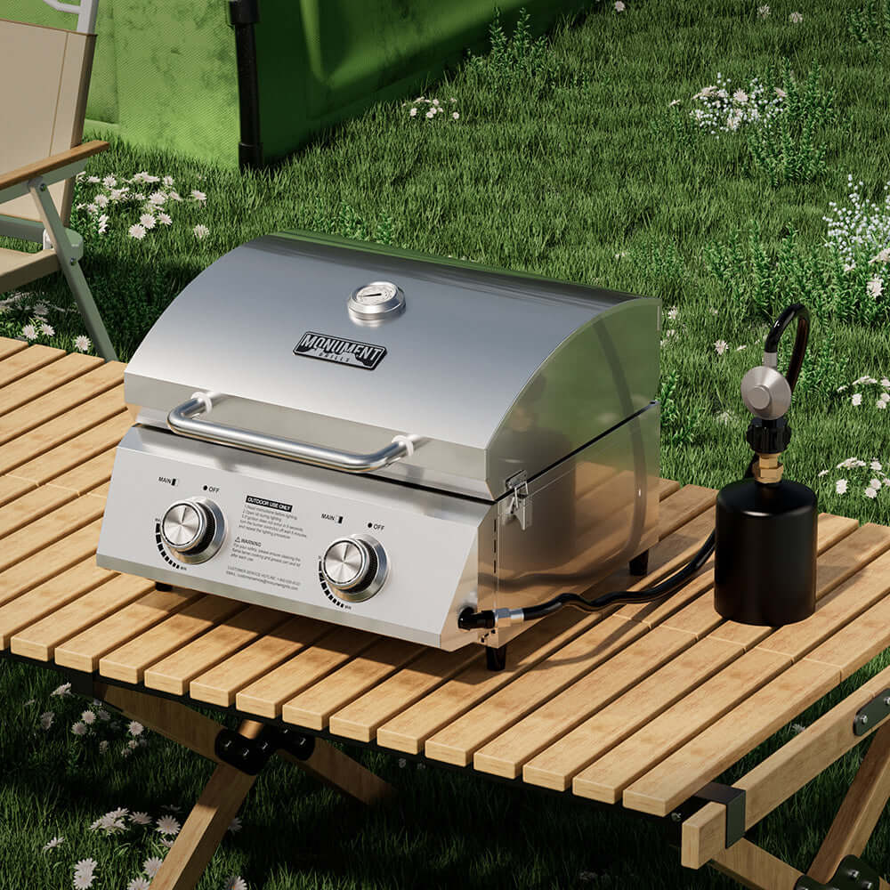Stainless Tabletop Propane Grill