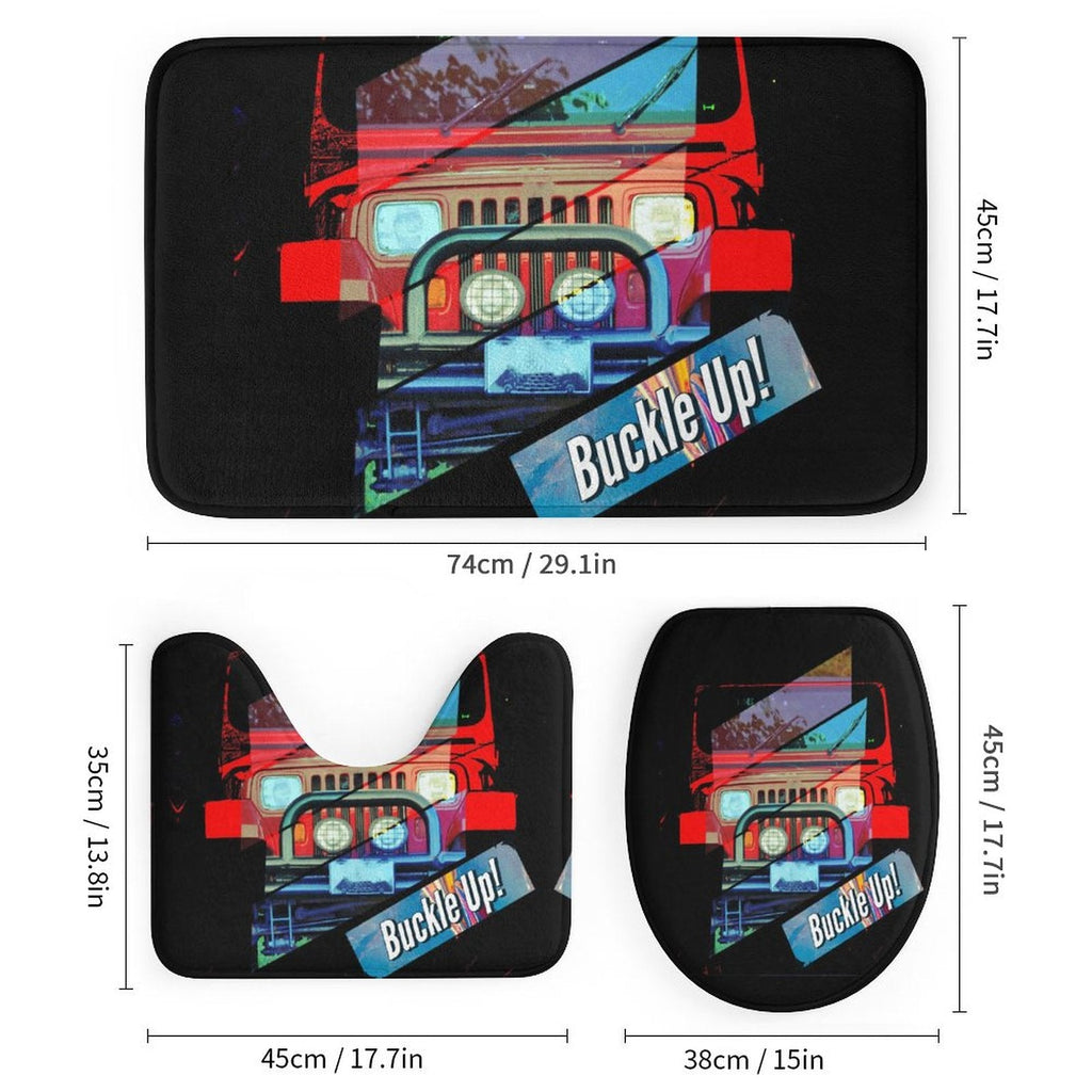 4 Pc. 4-wheel Drive Bathroom Set