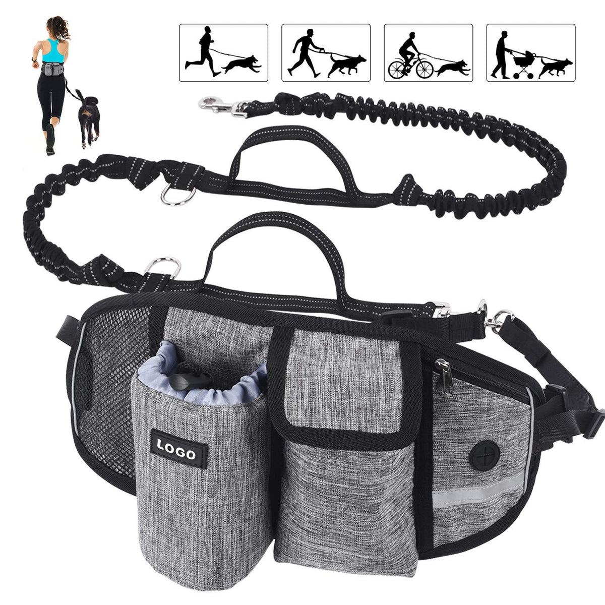 Dog Training Leash + Waist Bag