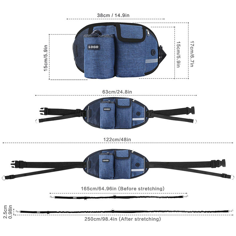 Dog Training Leash + Waist Bag