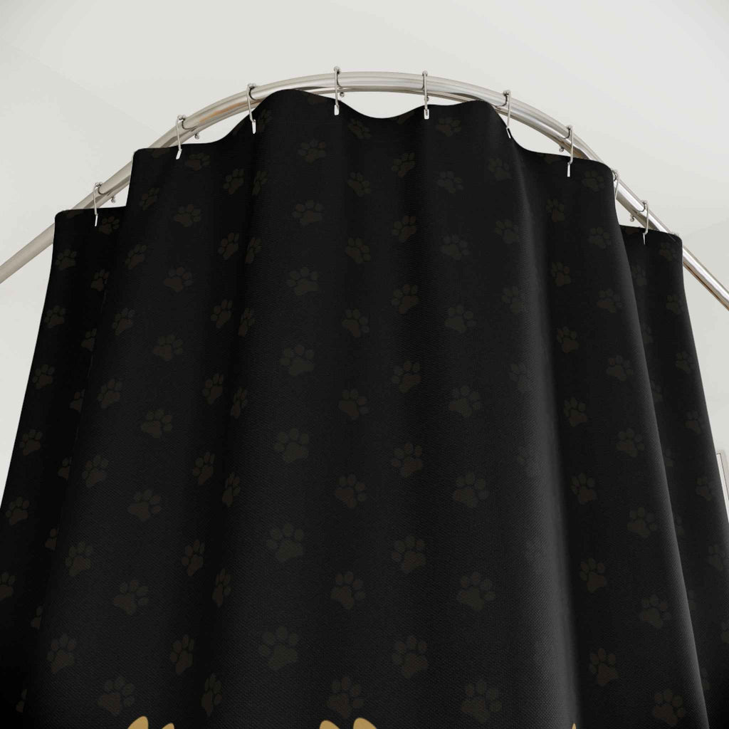 Cat Paw Print Shower Curtain