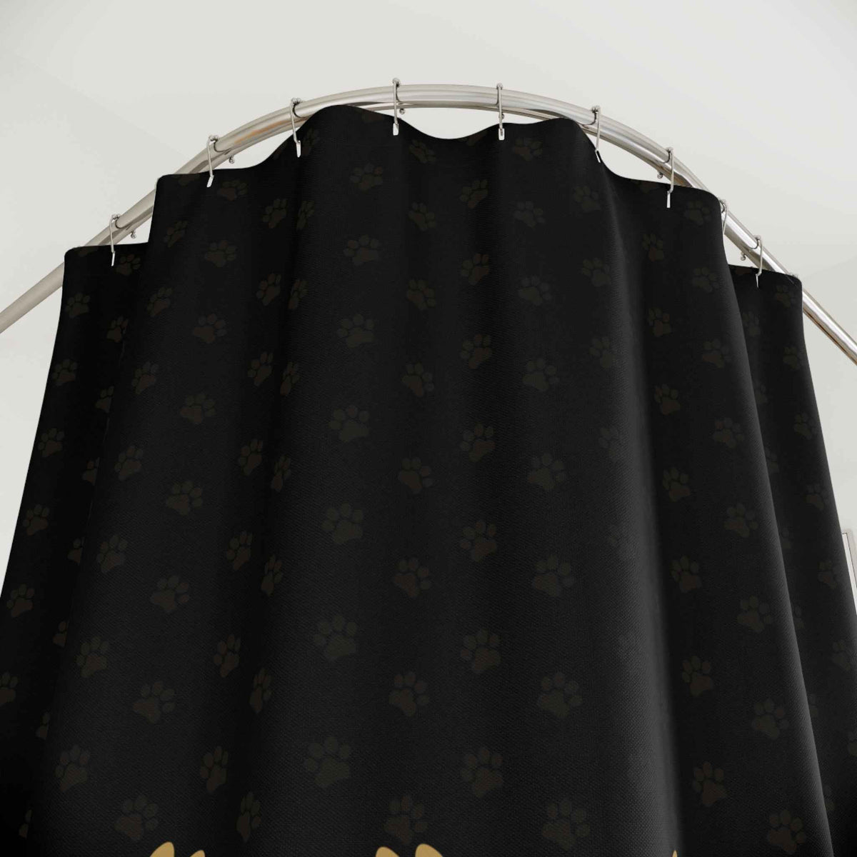 Cat Paw Print Shower Curtain