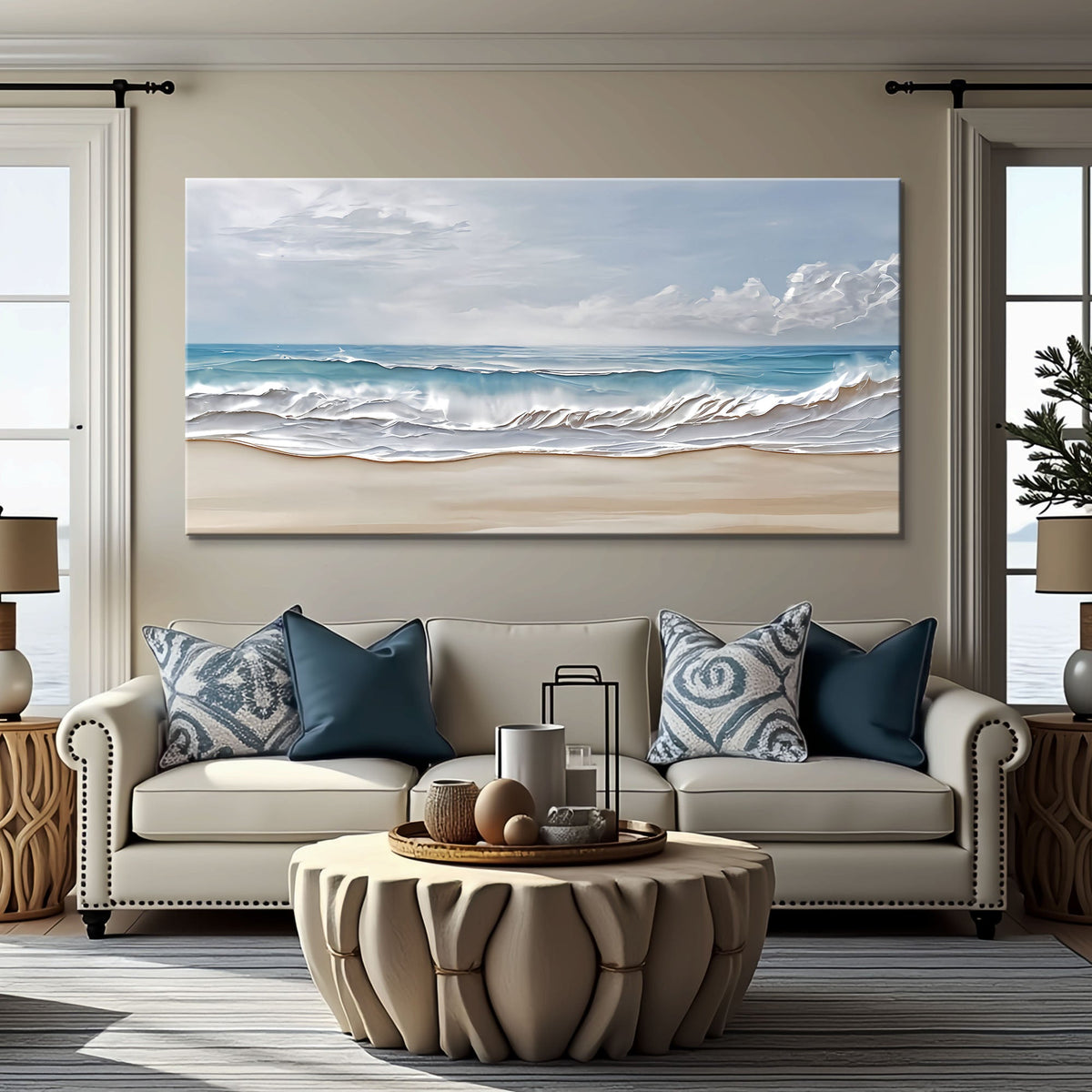 Serene Ocean Wave Wall Art