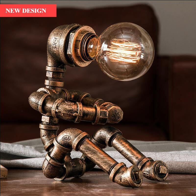 Retro Pipe Desk Lamp