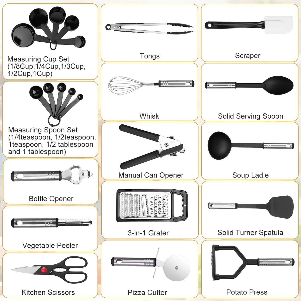 23 Pc. Kitchen Utensil Set
