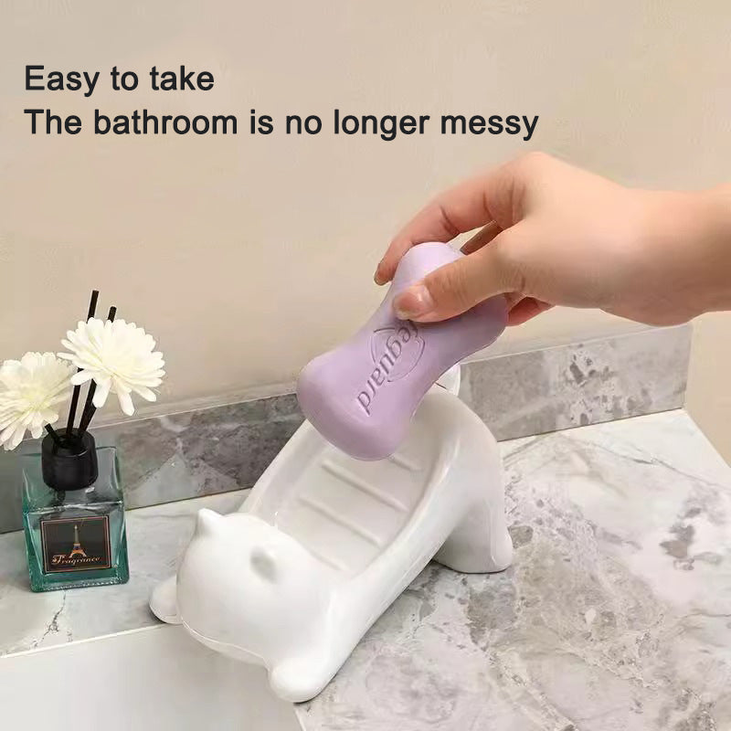 Cat Drainage Soap Dish