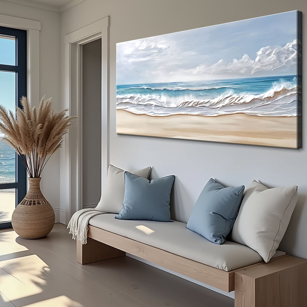 Serene Ocean Wave Wall Art