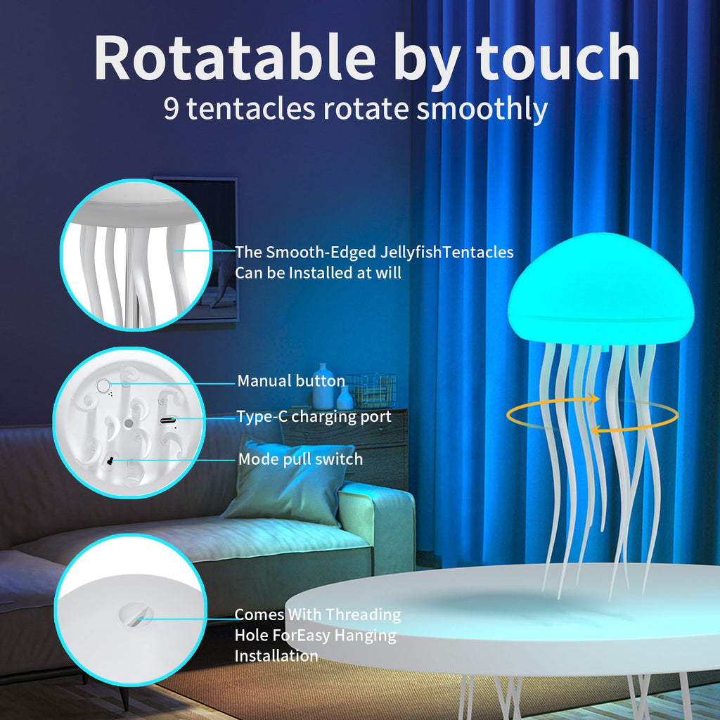 LED Touch Jellyfish Lamp