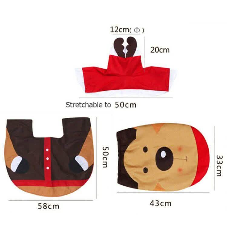 3Pc. Christmas Bathroom Decor Set