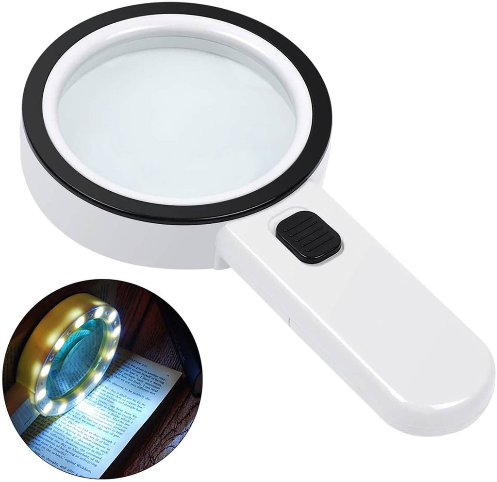 30X LED Hand Magnifying Glass