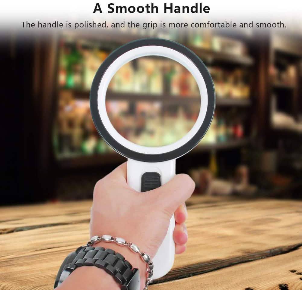 30X LED Hand Magnifying Glass