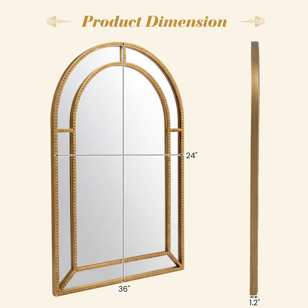 36 x 24 Inch Decorative Mirror