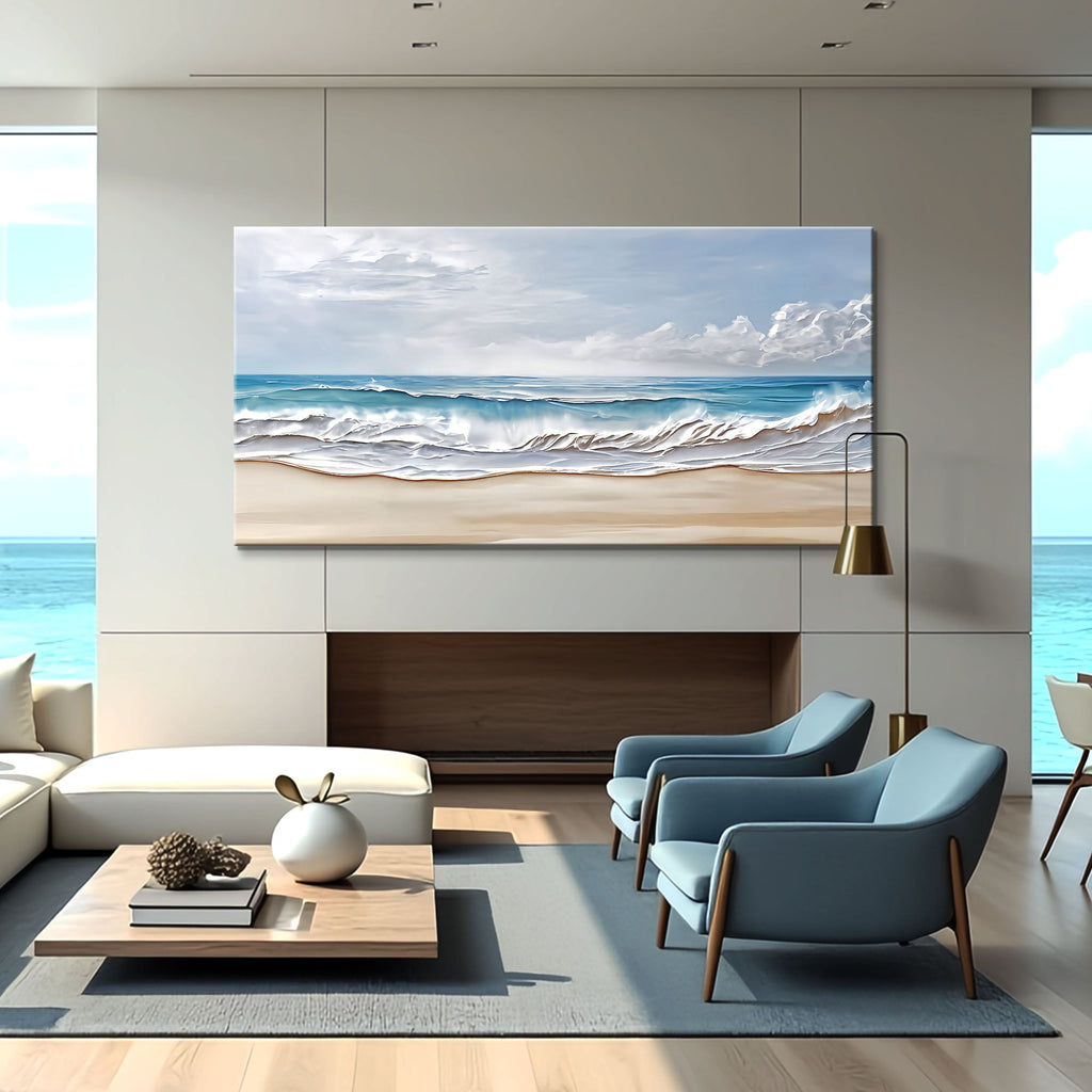 Serene Ocean Wave Wall Art