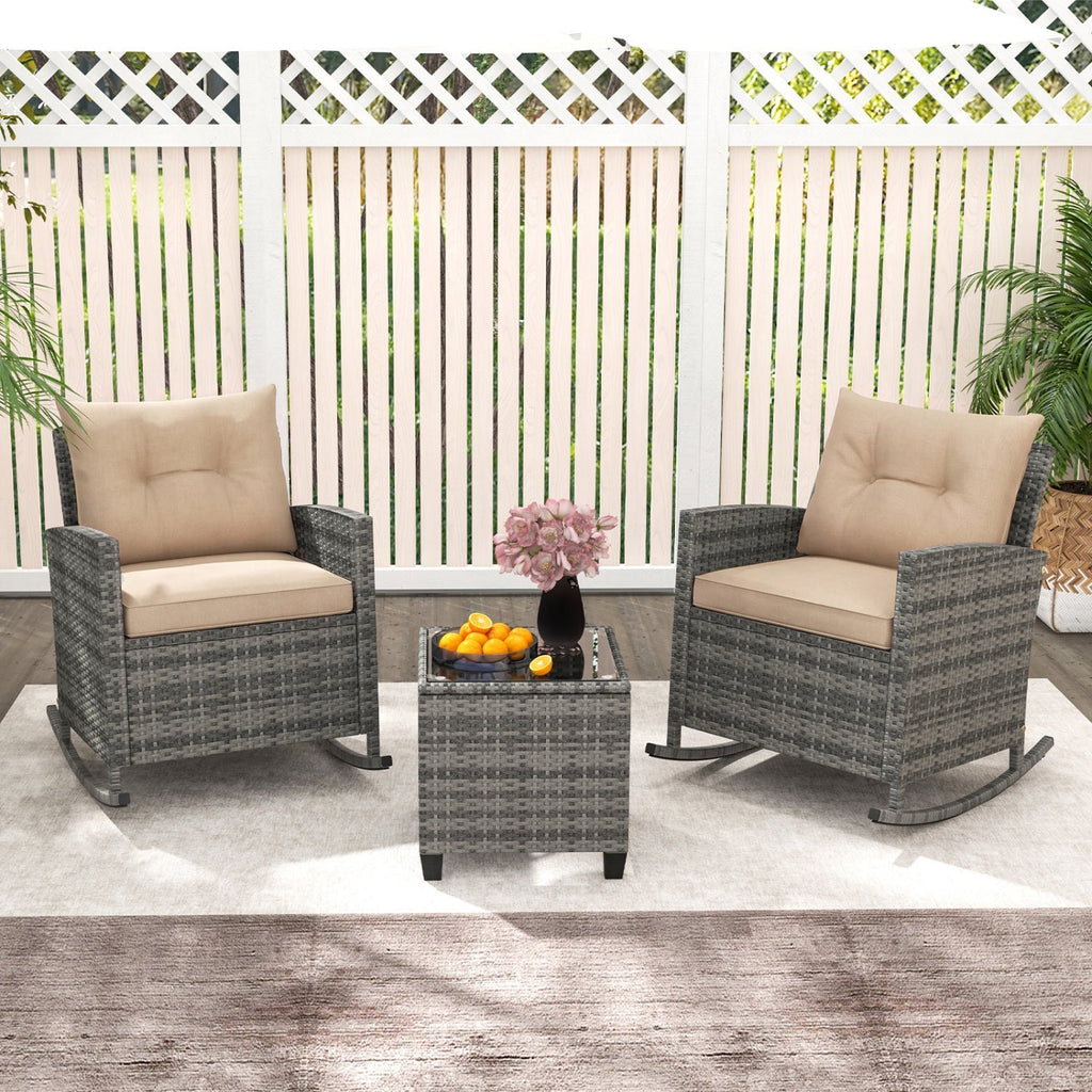 Patio Rocking Chair/Table Set