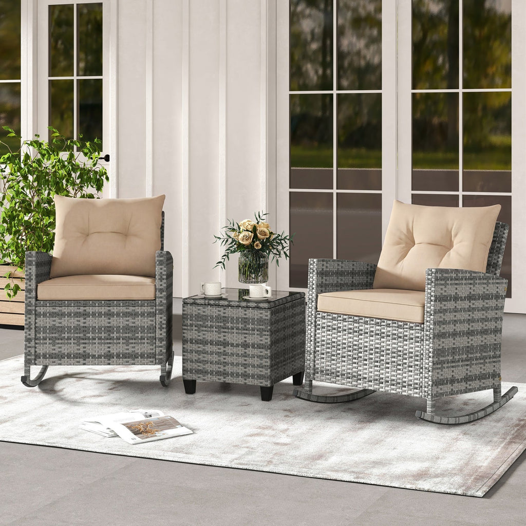 Patio Rocking Chair/Table Set