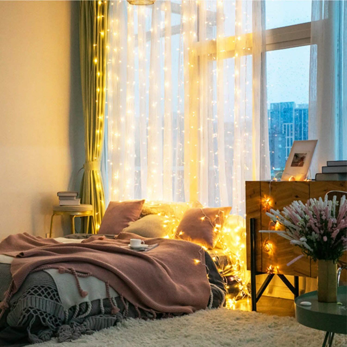 String Curtain Light w/ Remote