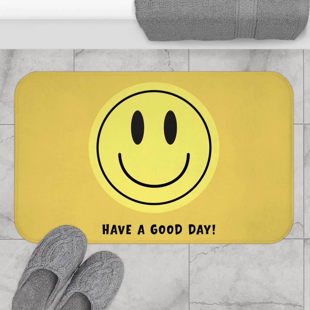 Smiley Face Bath Mat
