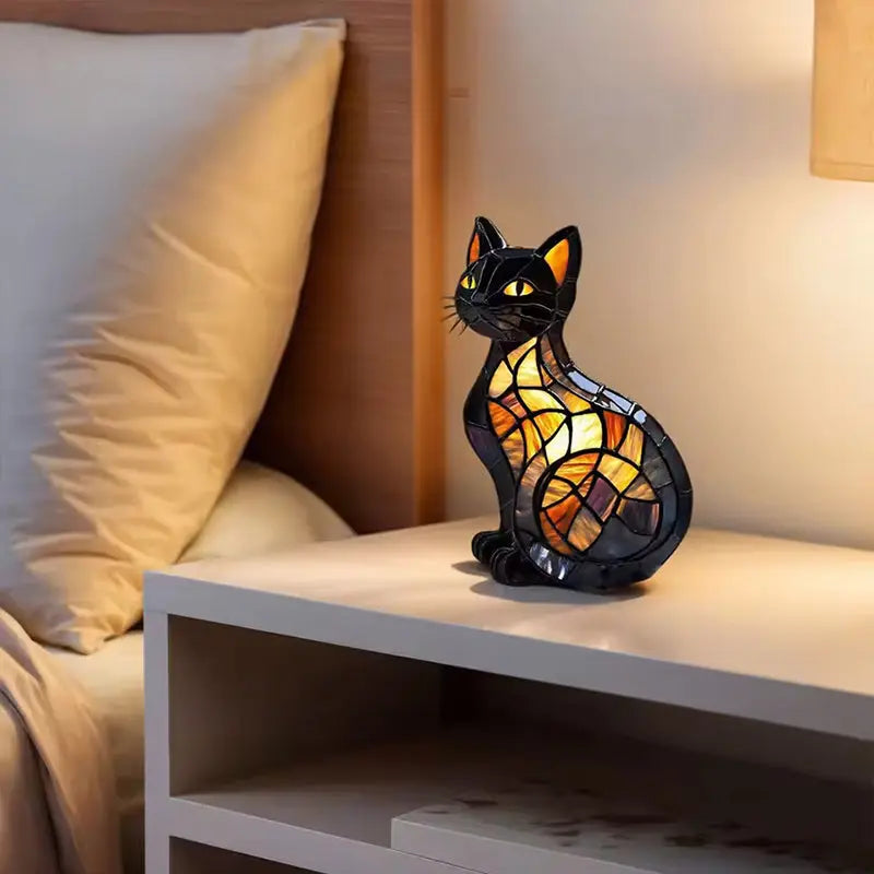 Animal resin LED night light lamp