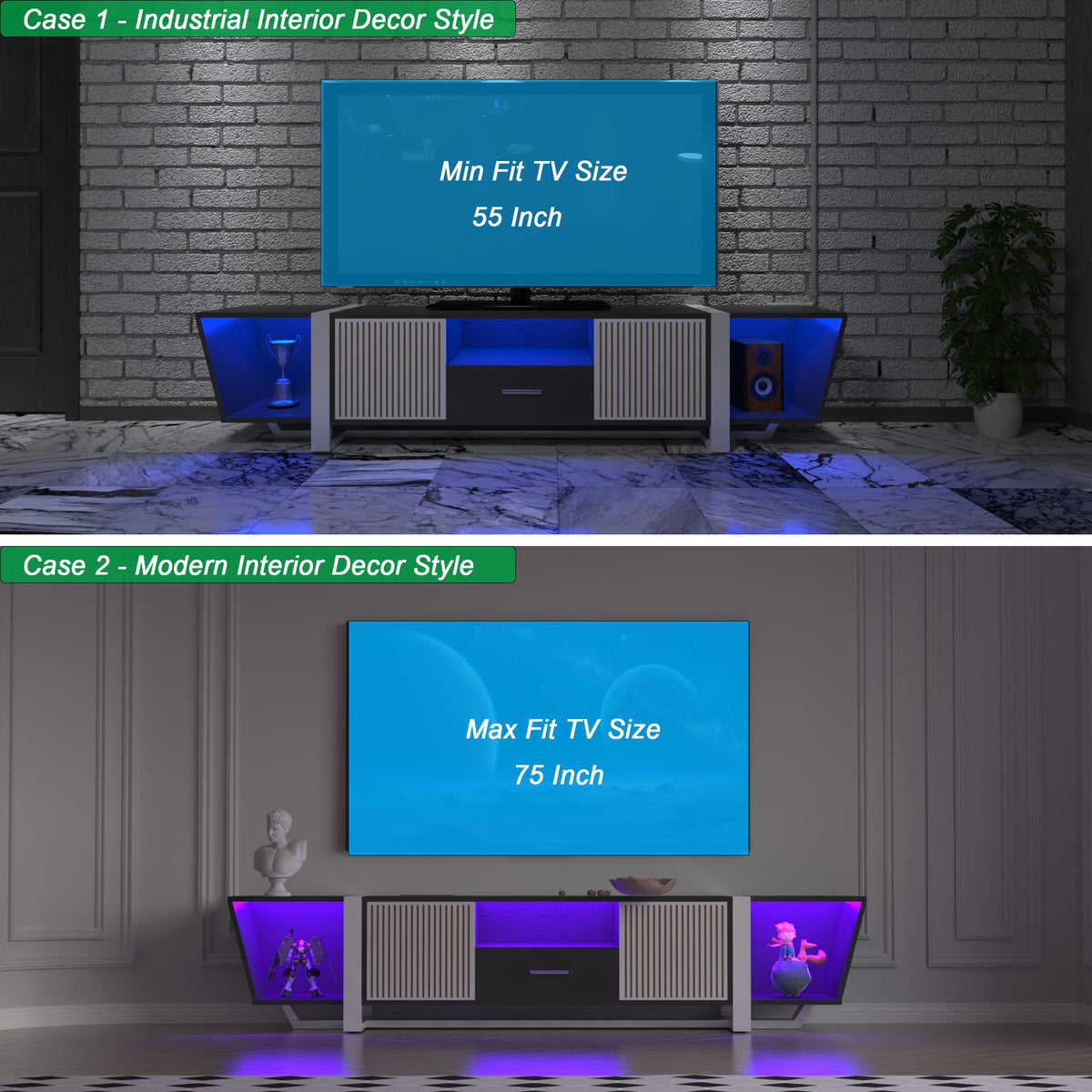 TV console cabinet w/Light
