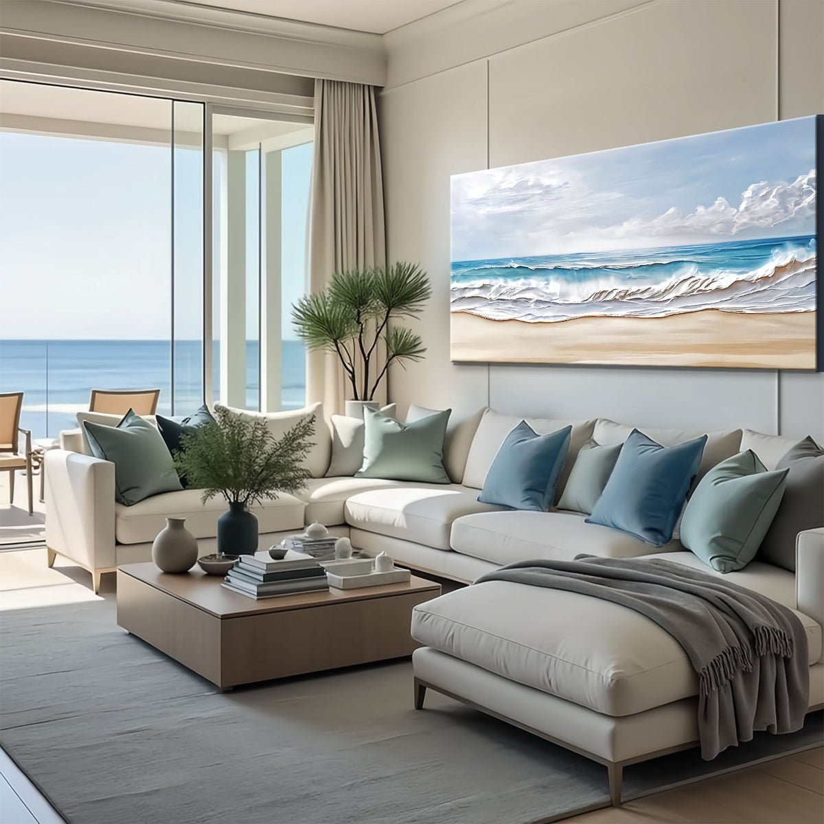 Serene Ocean Wave Wall Art