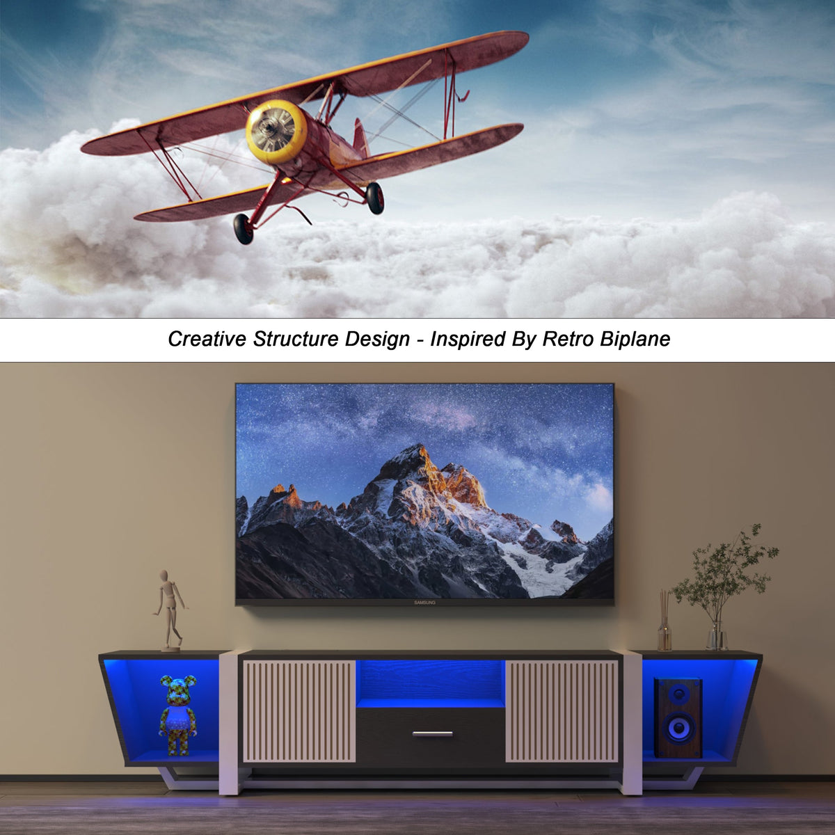 TV console cabinet w/Light