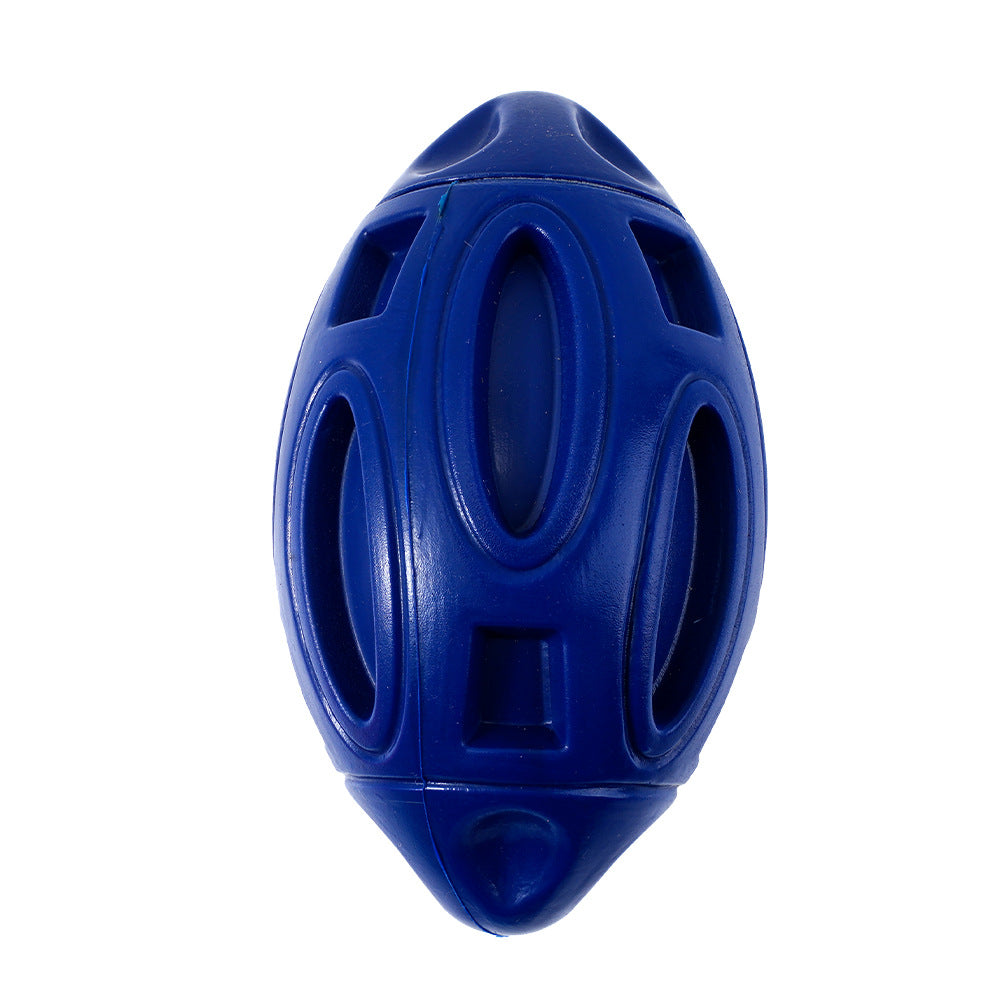 Rubber Rugby Sounding Dog Ball