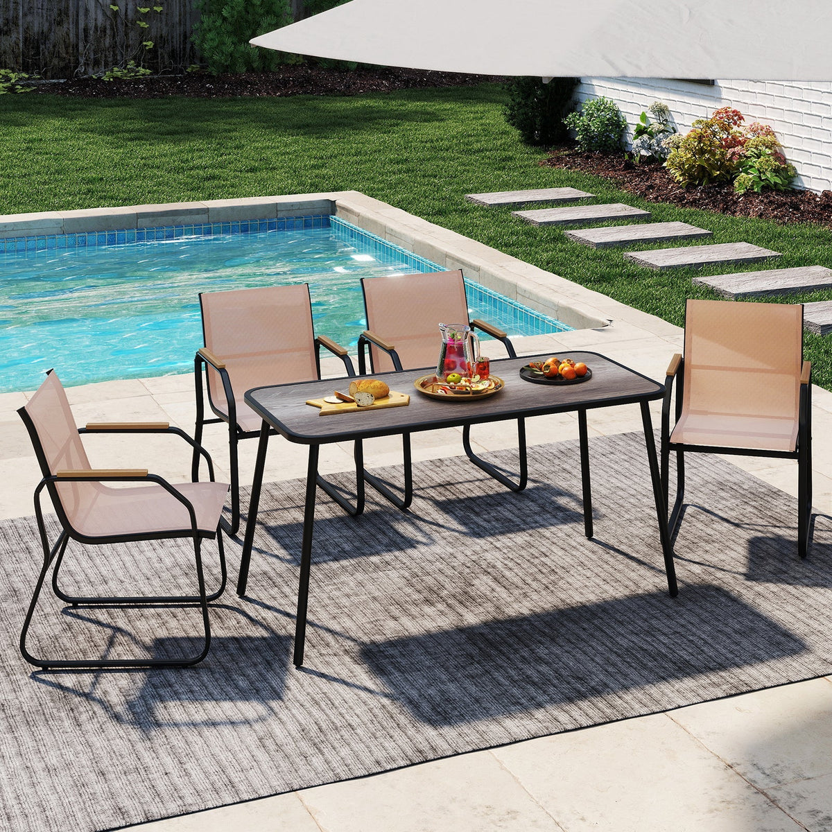 5 Pieces Patio Set