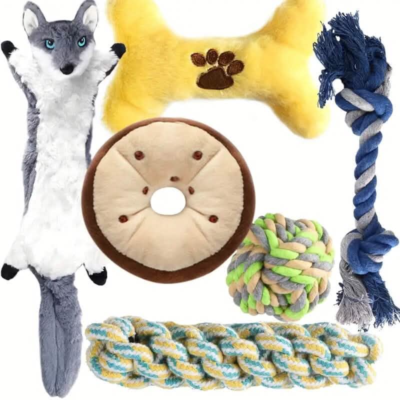 6-Pack Squeaky Dog Toys