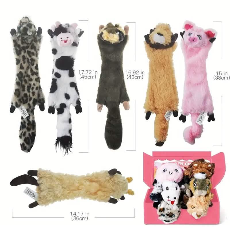 6-Pack Squeaky Dog Toys