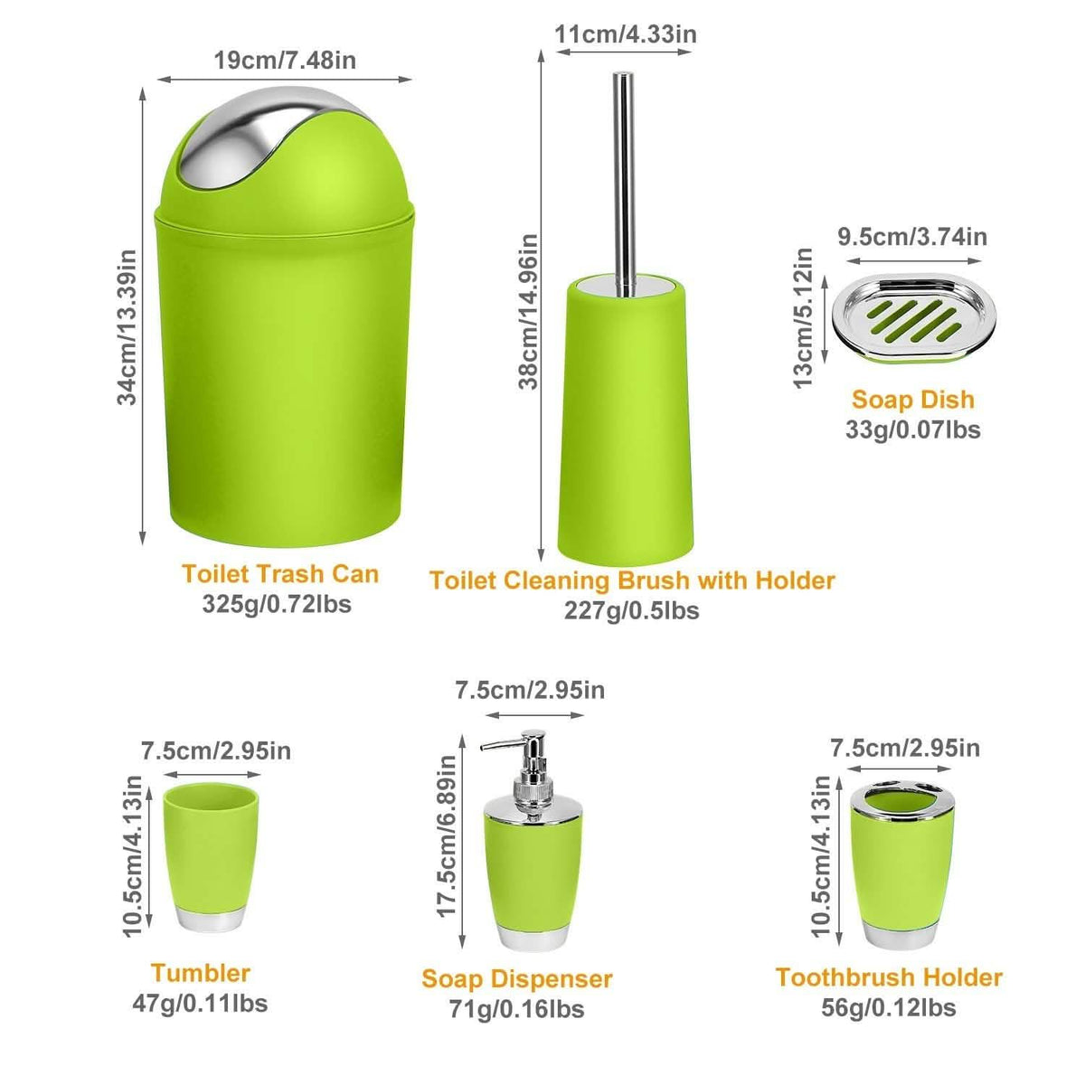 6-Pc. Bathroom Accessories Set
