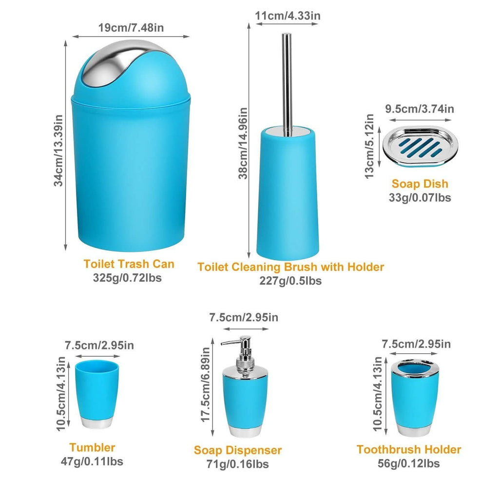 6-Pc. Bathroom Accessories Set