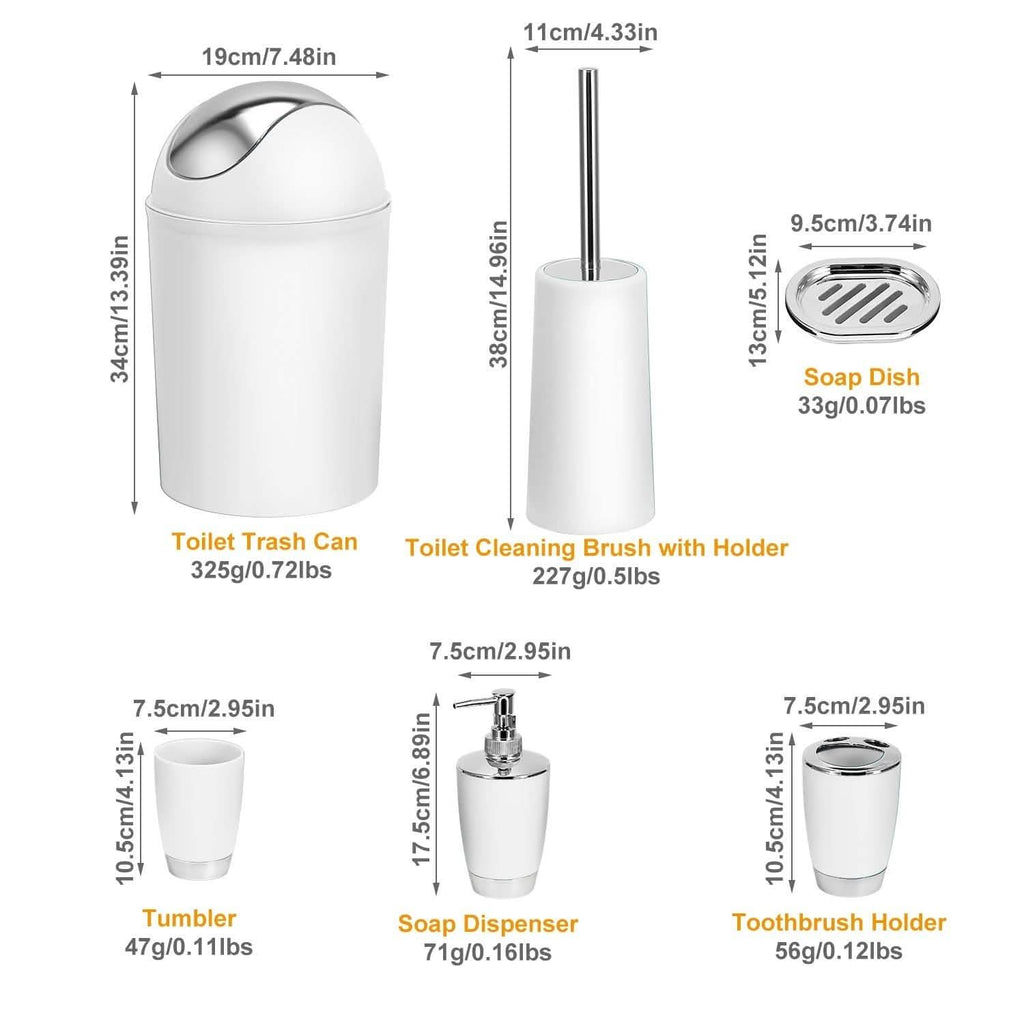 6-Pc. Bathroom Accessories Set