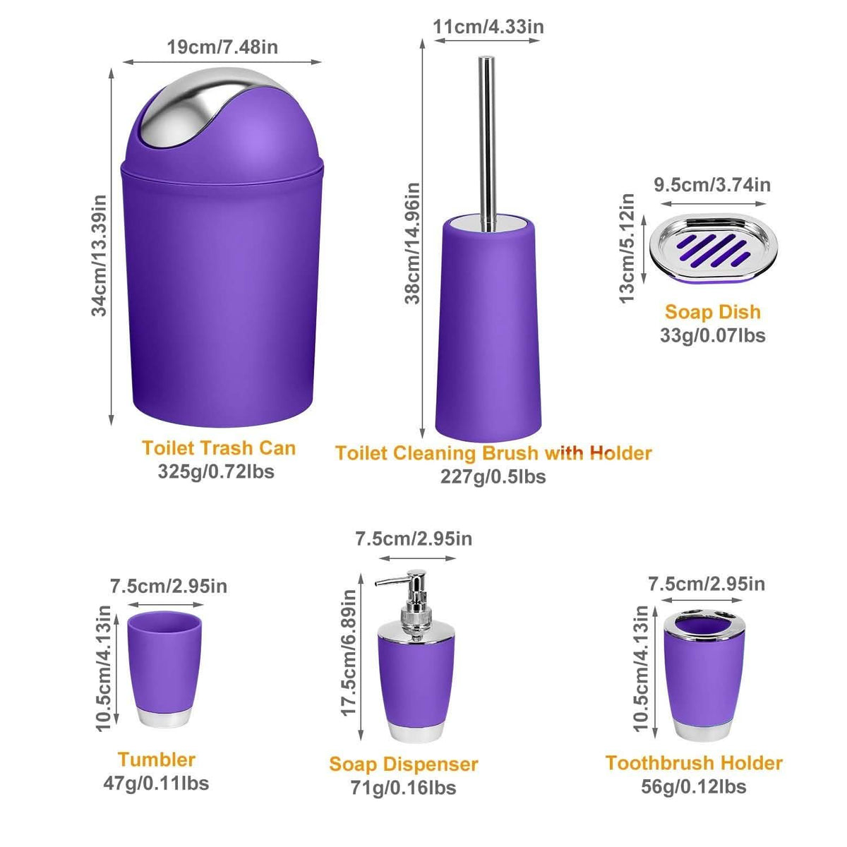 6-Pc. Bathroom Accessories Set