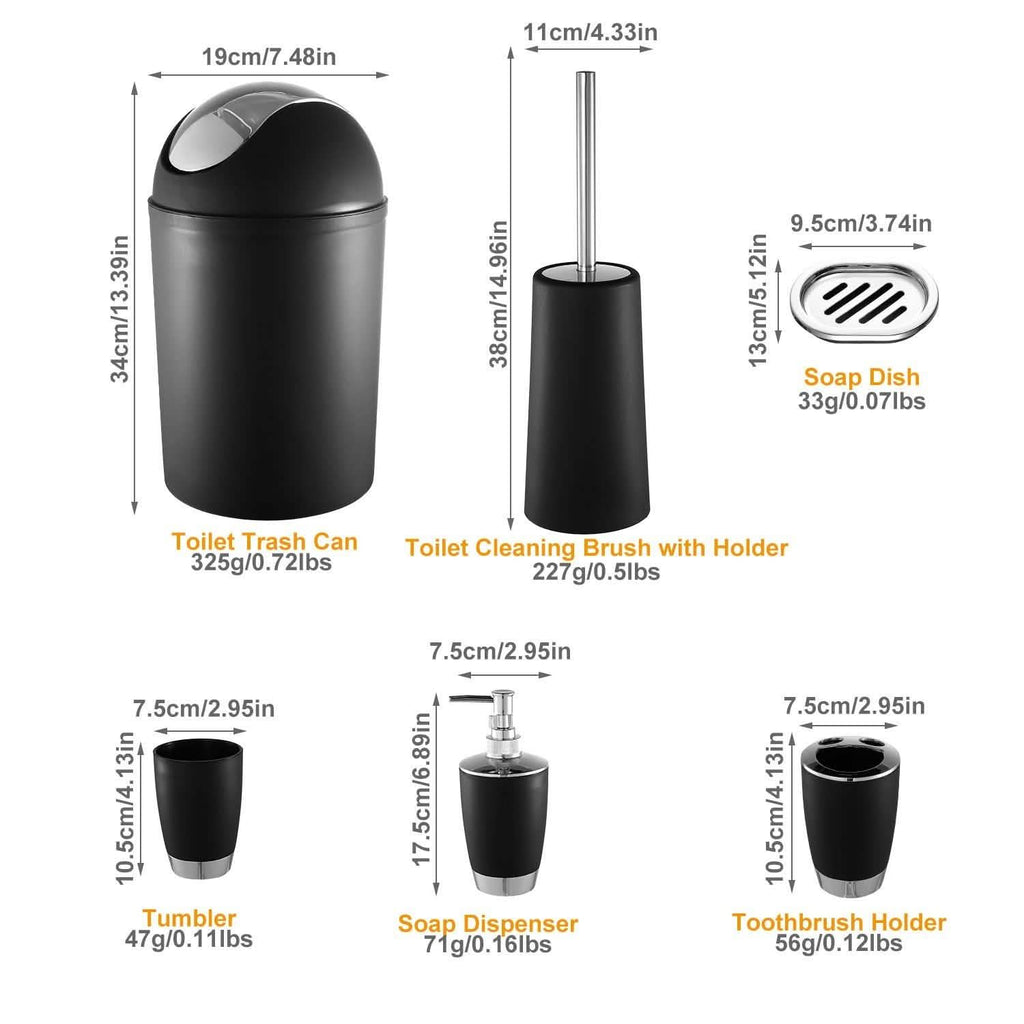 6-Pc. Bathroom Accessories Set