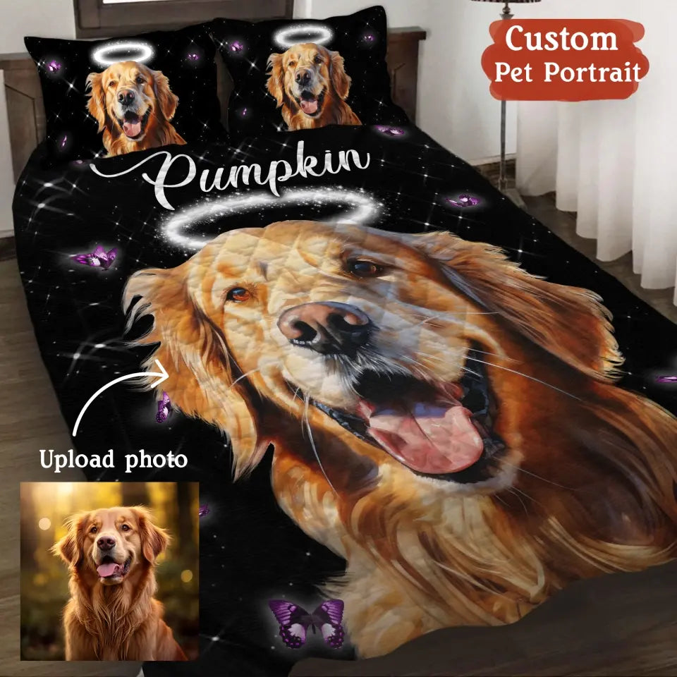 Custom Personalized Pet Bed Set