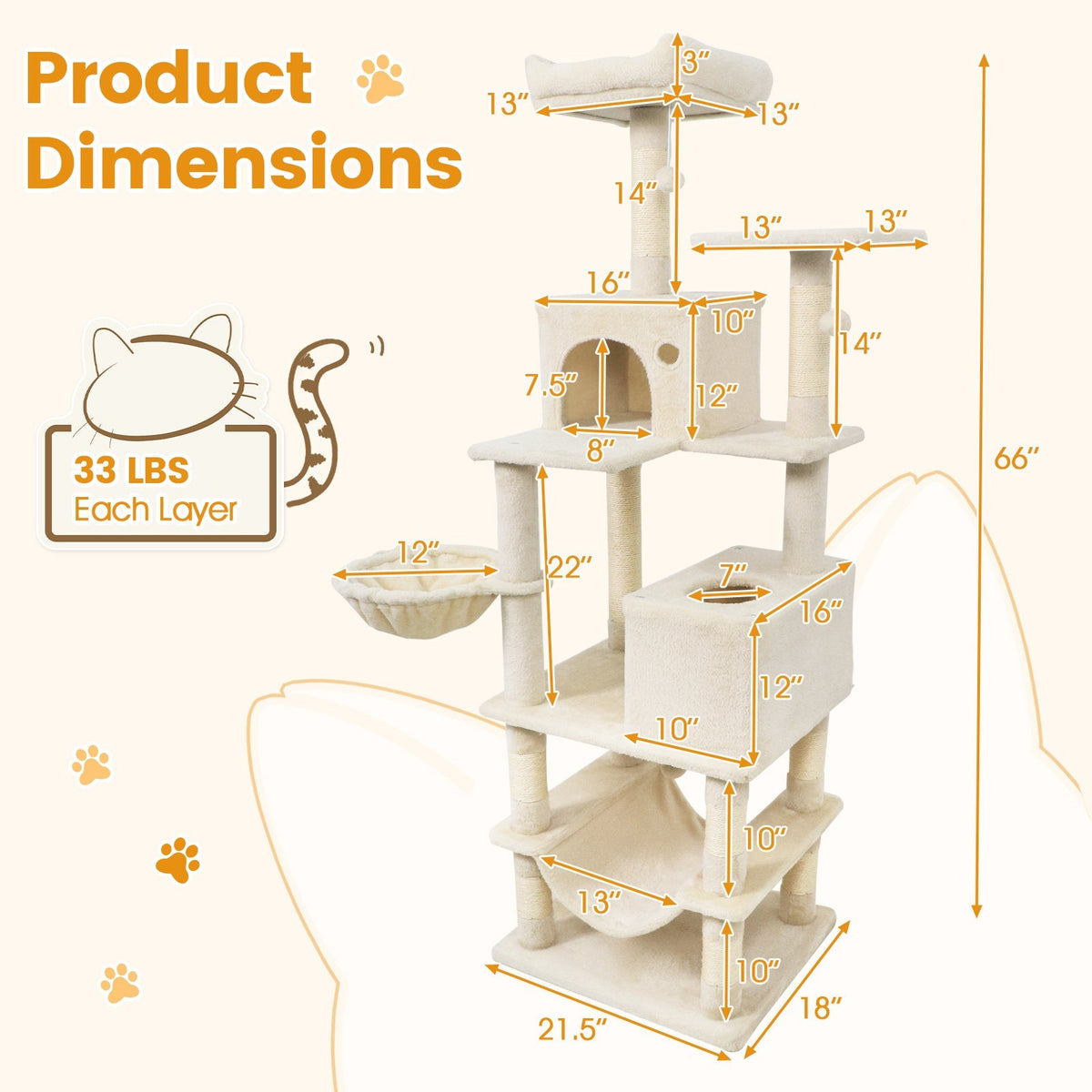 Multi-Level Cat Tower