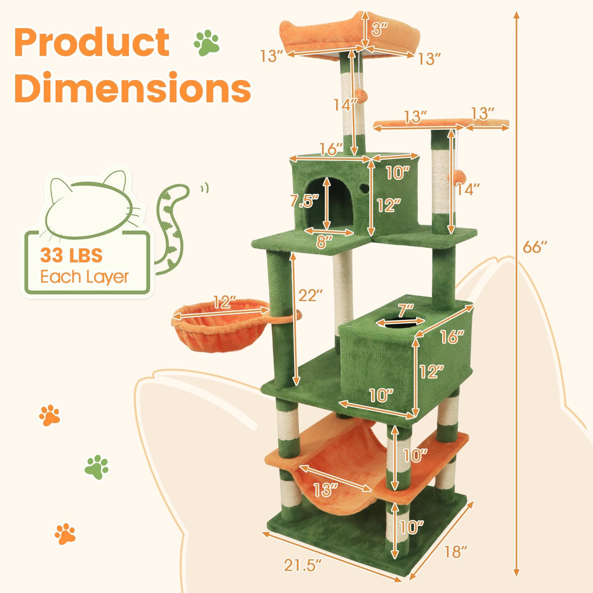 Multi-Level Cat Tower