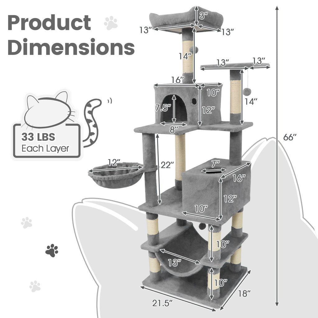 Multi-Level Cat Tower