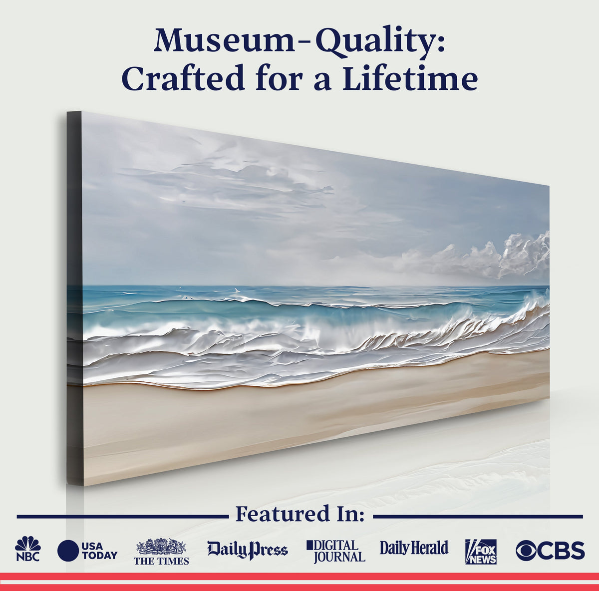 Serene Ocean Wave Wall Art