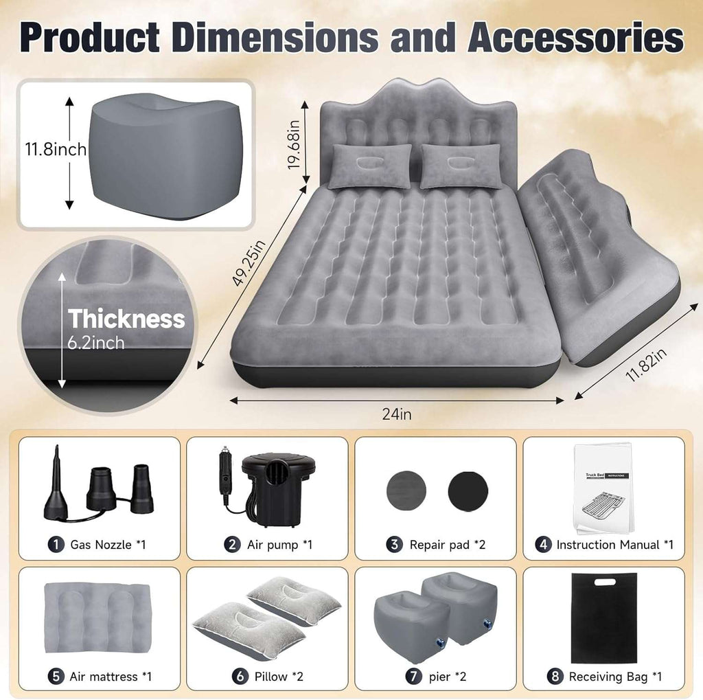 24"W SUV/Car/Truck Inflatable Mattress