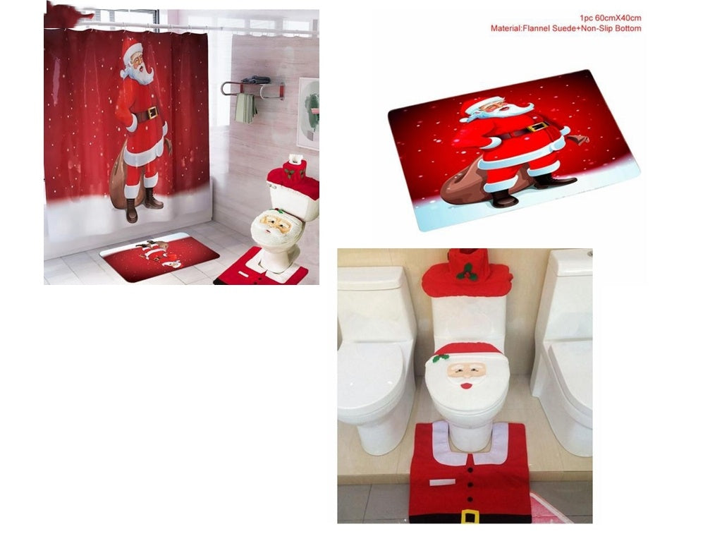 Christmas Santa Bathroom Set