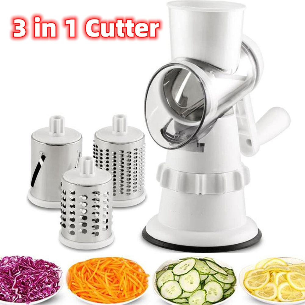 3 In 1 Vegetable Grater, Shredder