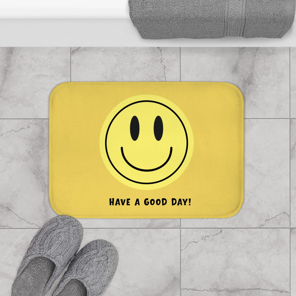 Smiley Face Bath Mat