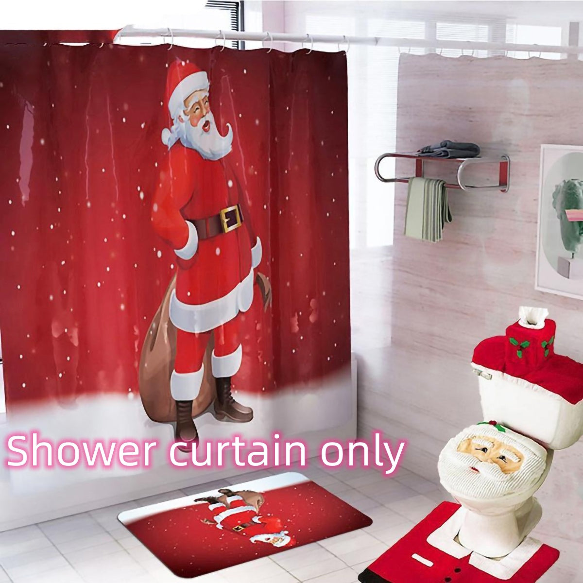 Christmas Santa Bathroom Set