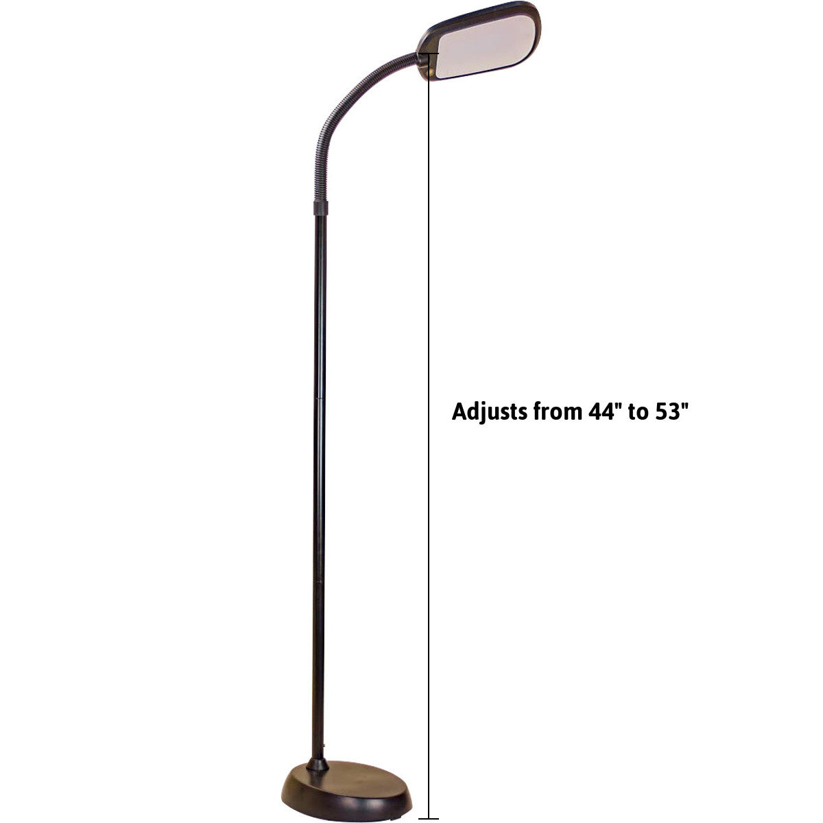 63"H LED Black Floor Lamp