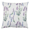 Lavender Print Throw Pillow 18" W x 18"L