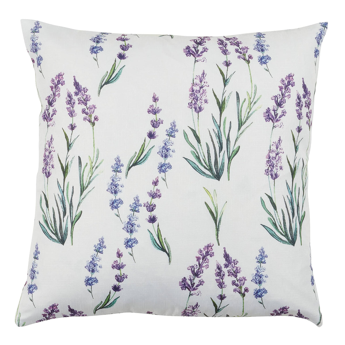Lavender Print Throw Pillow 18" W x 18"L